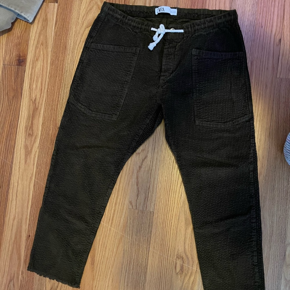 Zara drawstring corduroys